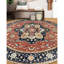 Hand Knotted Wool Oriental Area Rug in Red/Blue/Black/Yellow-493649707