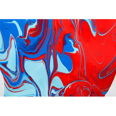 Acrylic Paint Texture 1 Piece Wrapped Canvas Painting
