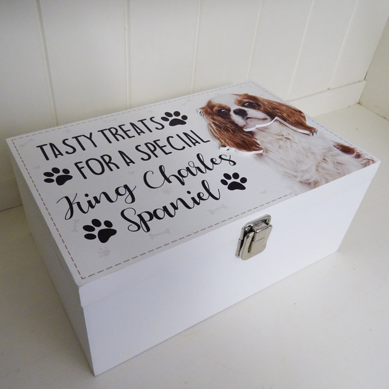 King Charles Spaniel Dog Treat Box Devine Decorative Box