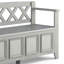 Banc de rangement en bois massif pour hall d'entrée-1253370160