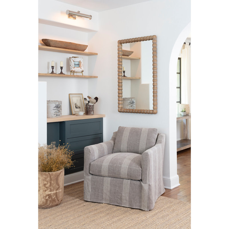 Perennial Rectangle Solid Wood Wall Mirror