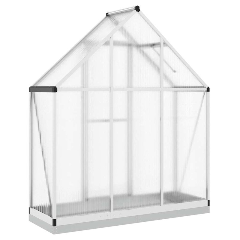 Cescily 5.5 Ft W x 1.9 Ft D Greenhouse, Silver