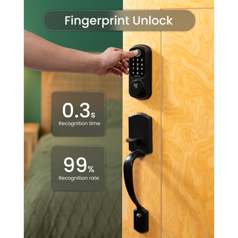 Desloc Fingerprint Smart Lock And Handle With Bluetooth