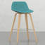 Tabouret de bar Mid-Century 2 - Tabouret de bar bleu 2 pièces