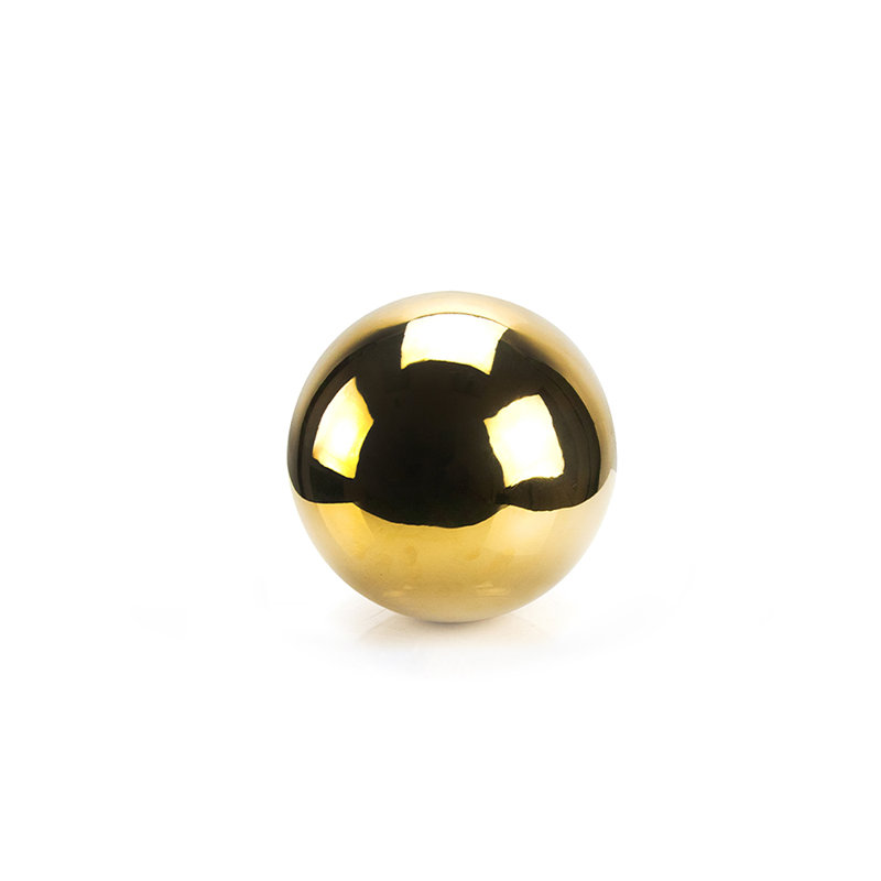 Threaded Metal Sphere / Orb, 14" H x 14" W x 14" D, Silver
