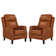 Fauteuil inclinable en cuir véritable Kindalyn