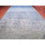 Tapis oriental bleu surdimensionné en laine pure noué à la main 12 po x 18 po Denim 12 po x 18 po CA2E6F5458CA49208ABD0C35CBF3BABD