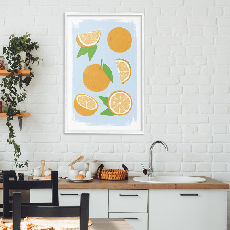 Orignal pastel d'été encadré, estampe numérique, design par Martina Pavlova, H 30 po x l 20 po