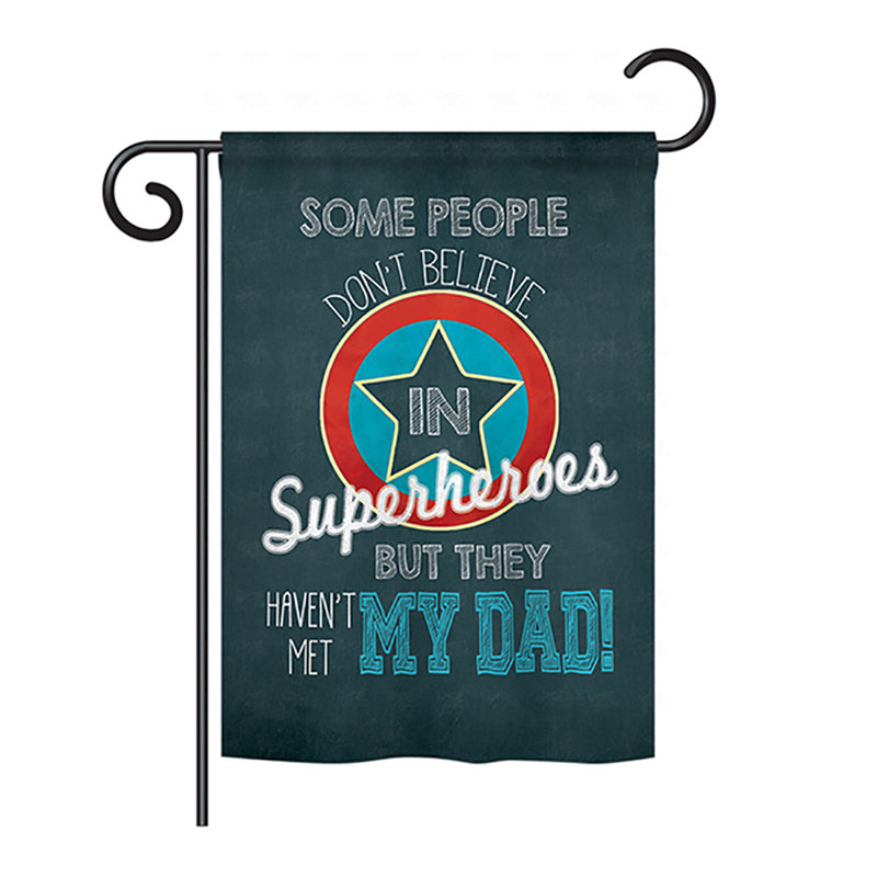Double Sided Polyester Father's Day, 18.5" H x 13" W