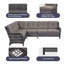 Ensemble de conversation modulaire en rotin 5 pièces avec coussins Tonry-1249959748-1249959750