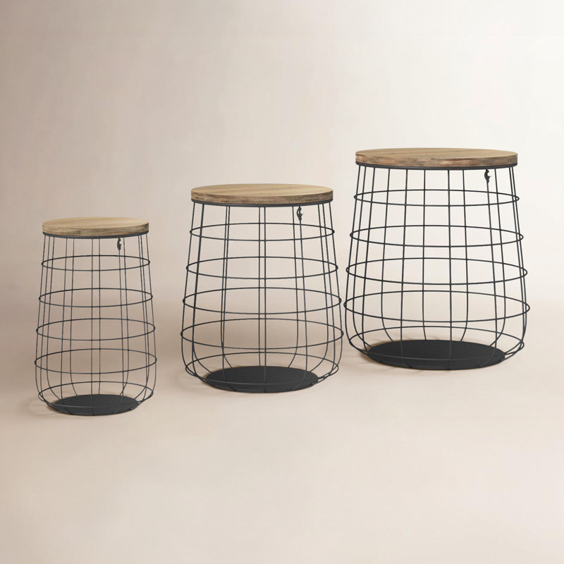 Round Nesting Metal Basket