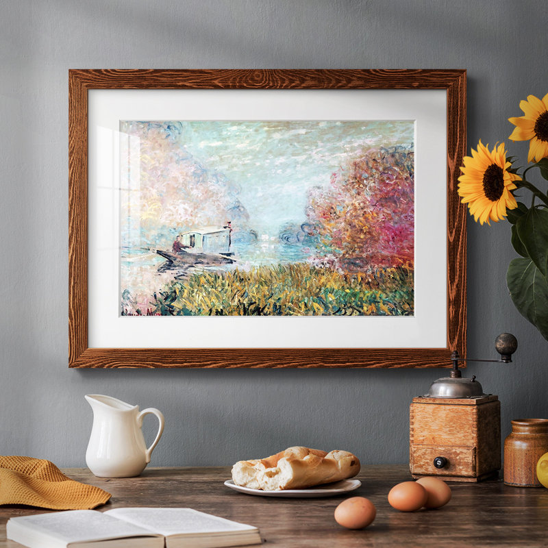 " The Studio Boat, 1875 ", 22" H x 32" W, Maple