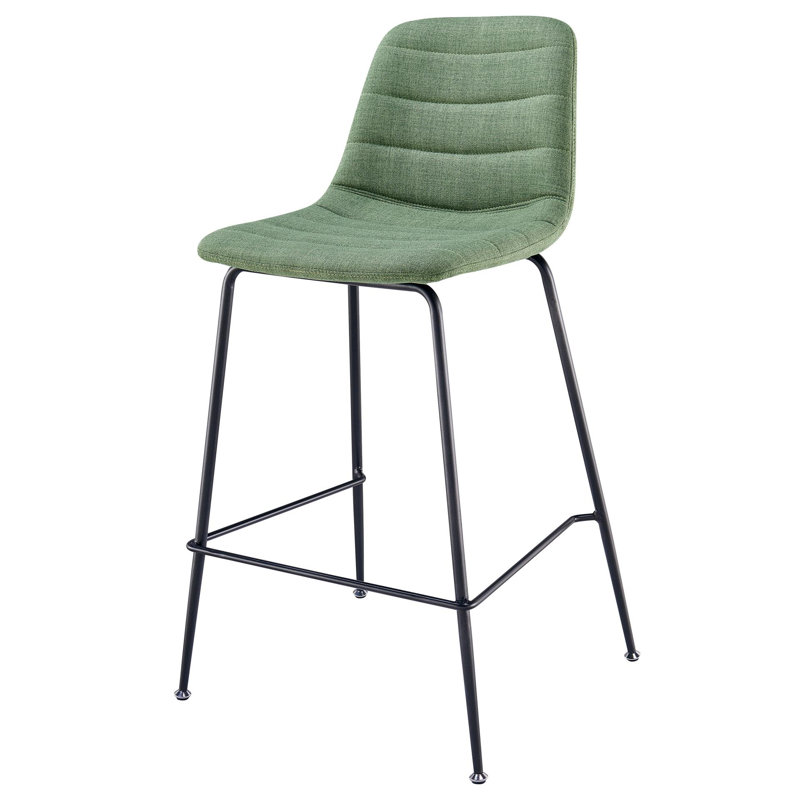 Raymer Upholstered Counter Stool, Green