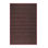 Machine Washable Horizontal Stripes Brown Area Rug