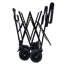 Chariot de jardin pliable robuste avec auvent 480Lbs avec auvent et roues bleues foncées 7 po-126257588-126257591