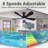 Ceiling Fans With Lights And Remote/App Control, Flush Mount Ceiling Fan With Reversible Dc Motor RGB Dimmable Light, Noiseless Modern Small Ceiling Fan For Bedroom Indoor/Outdoor-765116491-765116490