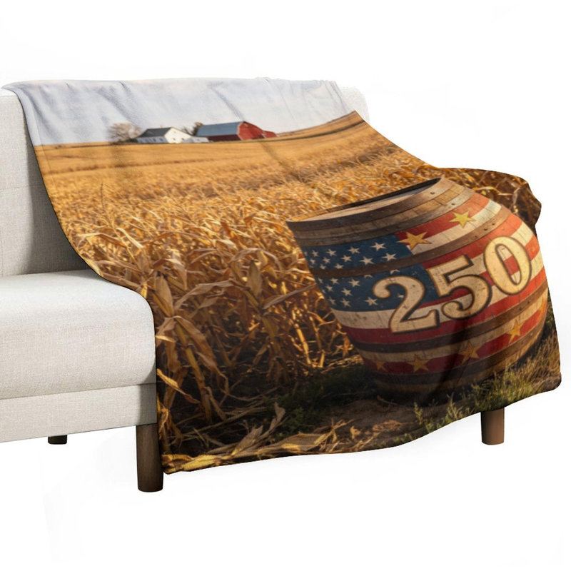 Jeté en flanelle de luxe American Patter, 30 po x 40 po