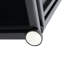 Porte-réservoir d'extérieur en métal noir mat, table d'appoint au look moderne et minimaliste, utilitaire multifonctionnel, fer thermolaqué, largeur de 15,55 po, profondeur, hauteur de 21,74 po, conception, utilisation, structure en fer