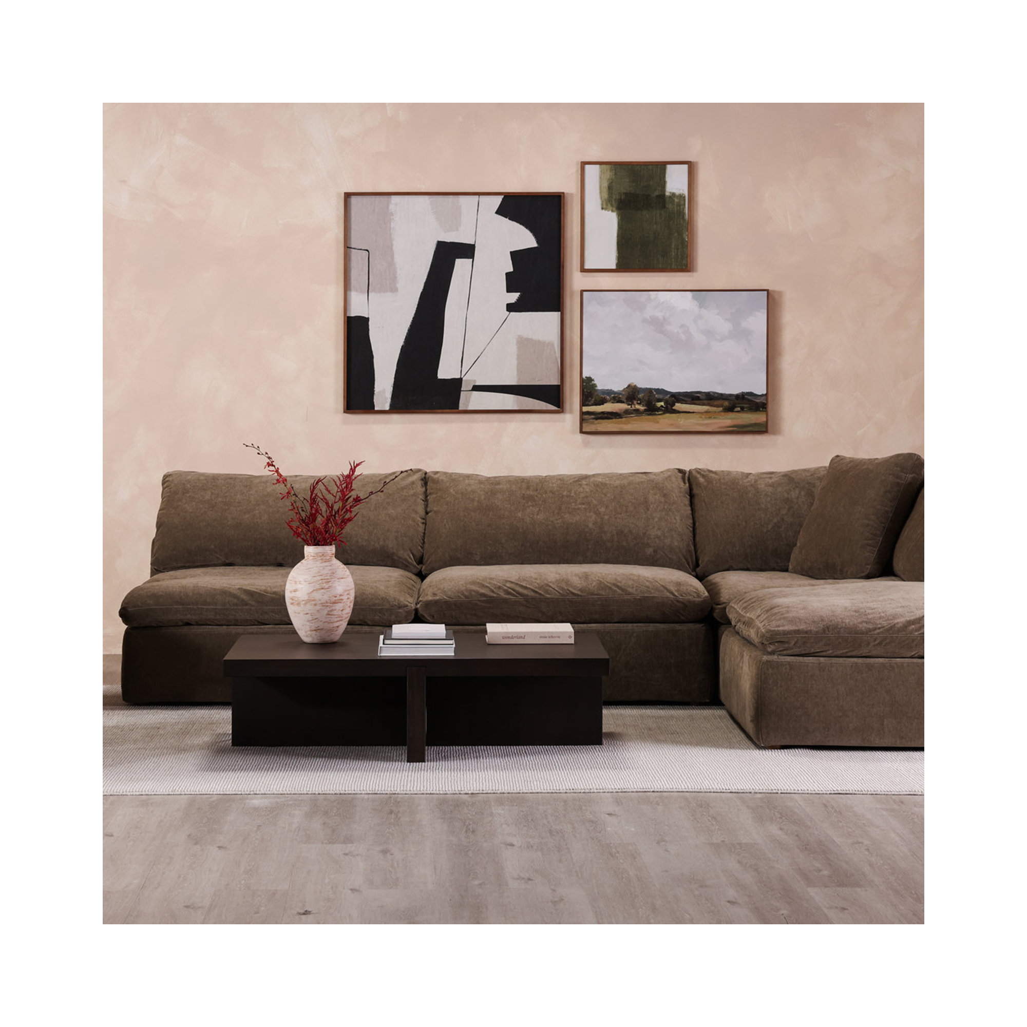 Wytheville Solid Wood Coffee Table, Dark Brown