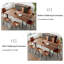 Extendable Rectangular Dining Table with Steel Base-998571141