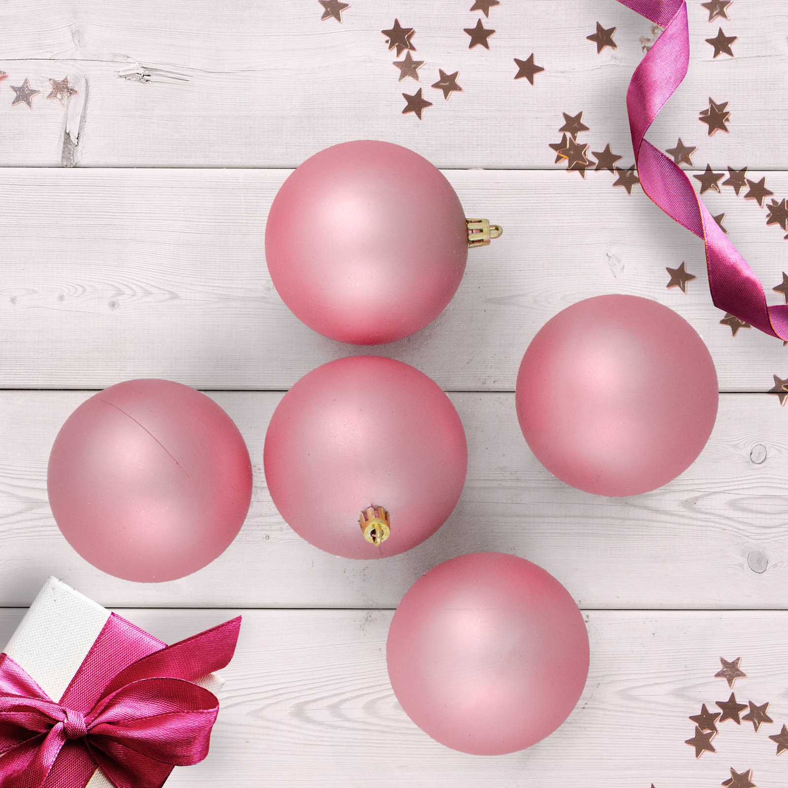 4" Shatterproof Bauble, Pink