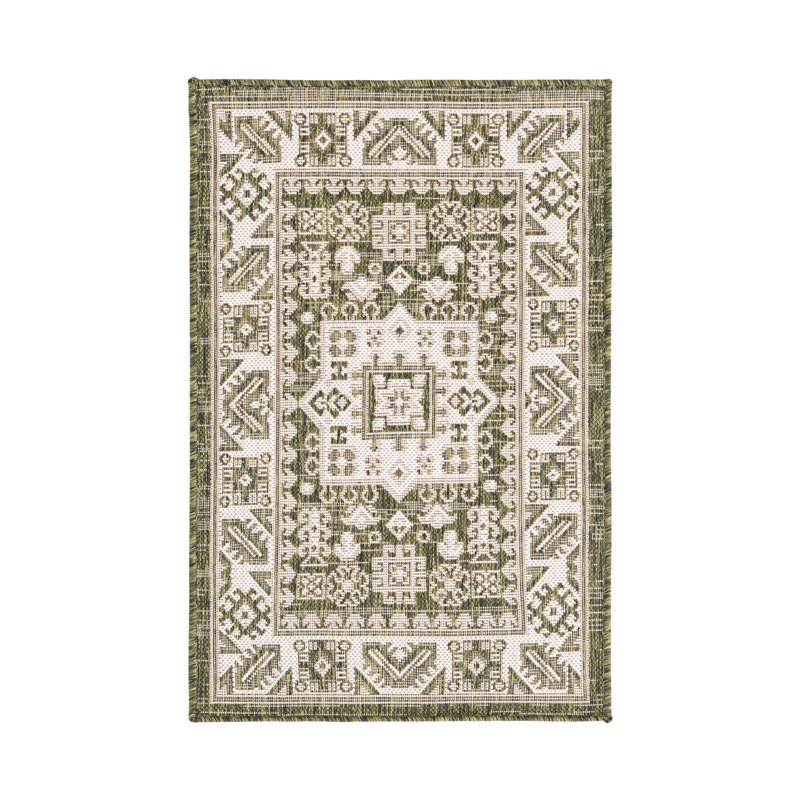 Tapis intérieur / extérieur brun Anarsja Southwestern, Rectangle 2 pi 2 po x 3 pi