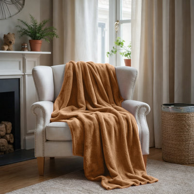 Soft Plush Fleece Blanket – Reversible Flannel Throw For Bed And Couch