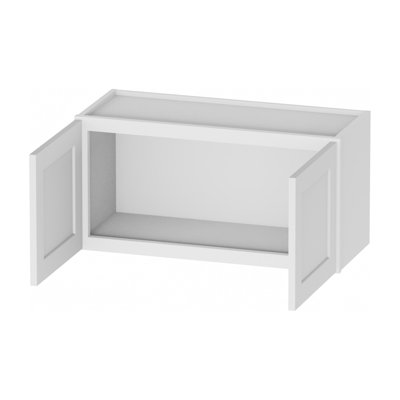 Armoire murale standard en contreplaqué blanc, prête à assembler, Kindwood Eco Shaker, 61 cm (L) x 30,5 cm (P) x 38 cm (H)