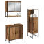 Bathroom Furniture Set With Door 3 Pcs 33 X 33 X 102.5 Cm-949555842