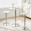 Tables de bout Modern, table d'appoint en verre trempé de 23,62 po pour la maison-1386124642