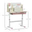 Height Adjustable Wooden Kids Study Desk With Tilt Desktop, Drawer, Storage Shelf, And Pen Holder For Enhanced Learning And Organization-923178116