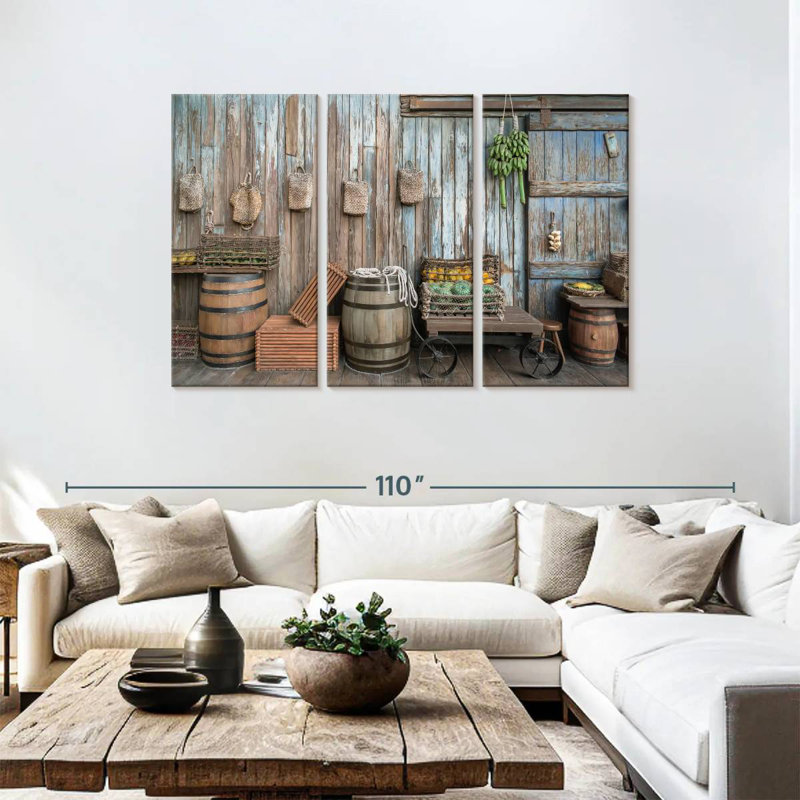 Lilie Rustic Fruit Stands, 48" H x 74" W