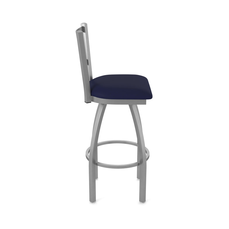Tabouret pivotant 810 Contessa, Vinyle - crépuscule Canter, Acier inoxydable