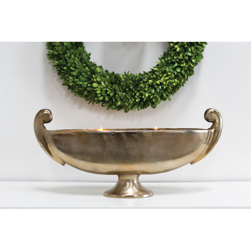 Bentley Metal Table Vase, 15" H x 32" W x 8" D