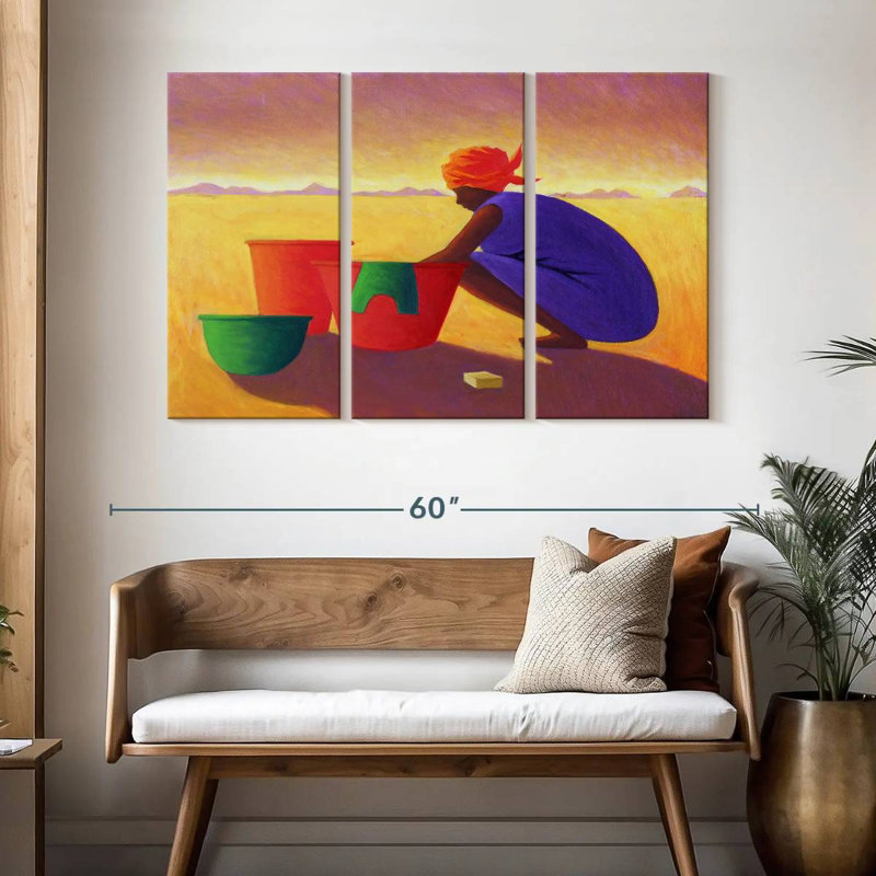 Washer Woman, 32" H x 50" W