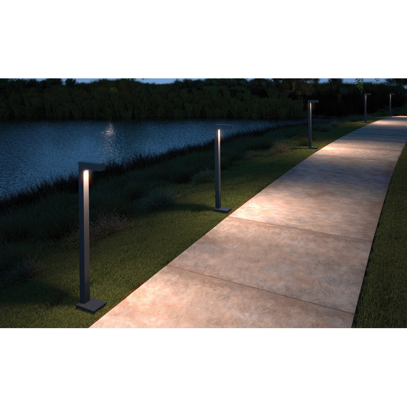 Strut LED Bollard Light, Charcoal