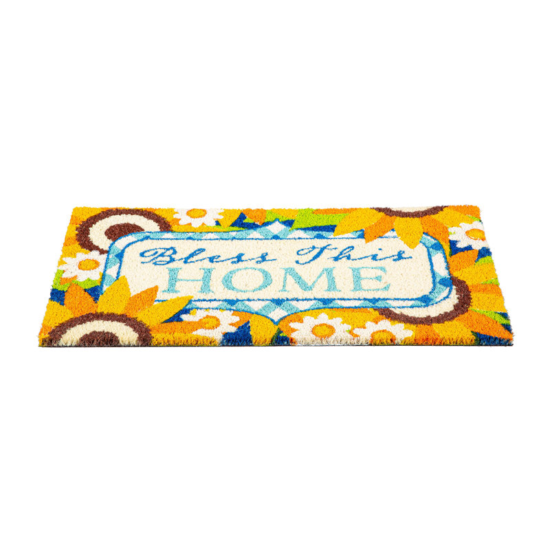 Bless this Home Sunflowers Mat