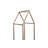Metal House-Shaped Fire Wood Holder with Handle-1501104352