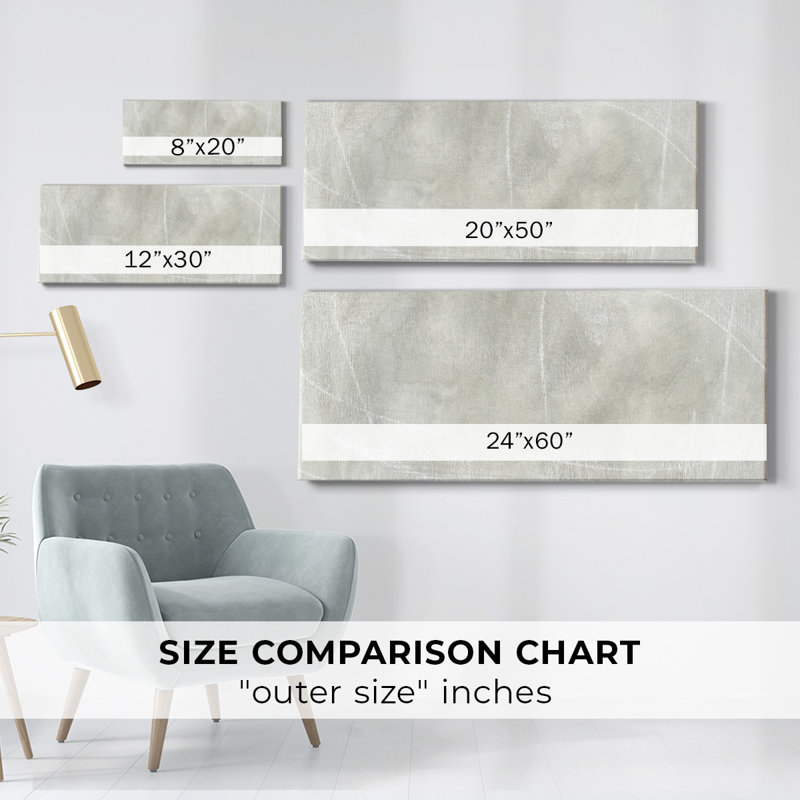 Stone Shadows I sur impression sur toile, H 24 po x l 60 po x P 1,5 po