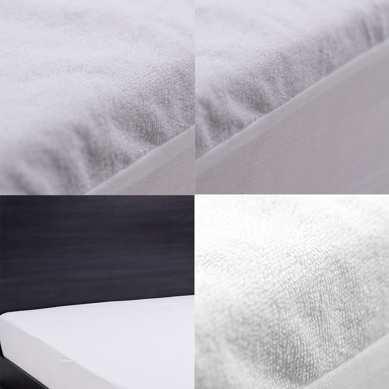 White Mattress Protector,Cotton Mattress Cover Fit for Mattress Depths From 6"-18", 80*37*18 in, Full / Double