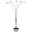 Luminaire de salon 1 pièce de style moderne et minimaliste luxueux à têtes multiples en forme de croissant et incrusté de cristal-1893093020-1893093018-1893093017