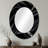 Smithtown - Large Oval Wall Mirror On Metal-38968534