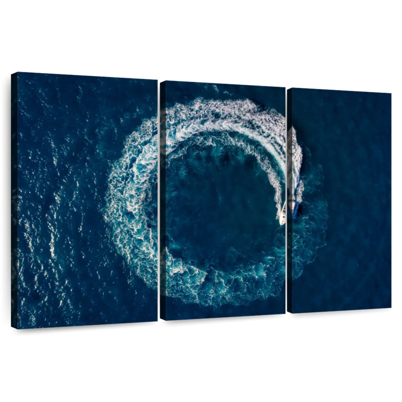Mehar Boat Loop At Sea, 28" H x 45" W
