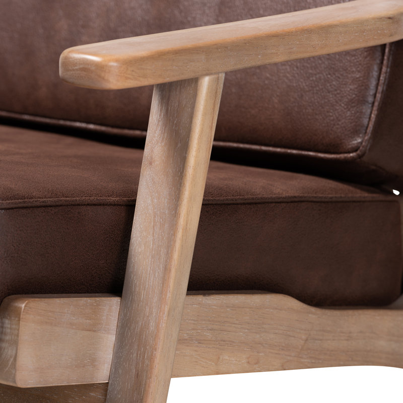 Adal Upholstered Armchair with Ottoman