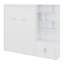 Structure de lit plateforme pliable en bois massif avec armoire et tablettes