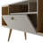 Theodore 62.99" Mid-Century Moderrn 6-Shelf TV Stand for TVs up to 60" in Off White and Cinnamon-1754171366