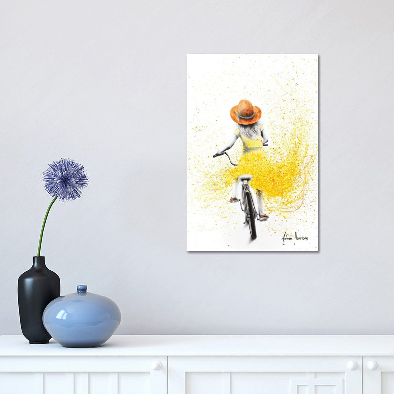 Her Sunshine Ride by Ashvin Harrison - Print on Canvas, Wrapped Canvas, 30.48 cm H x 45.72 cm W