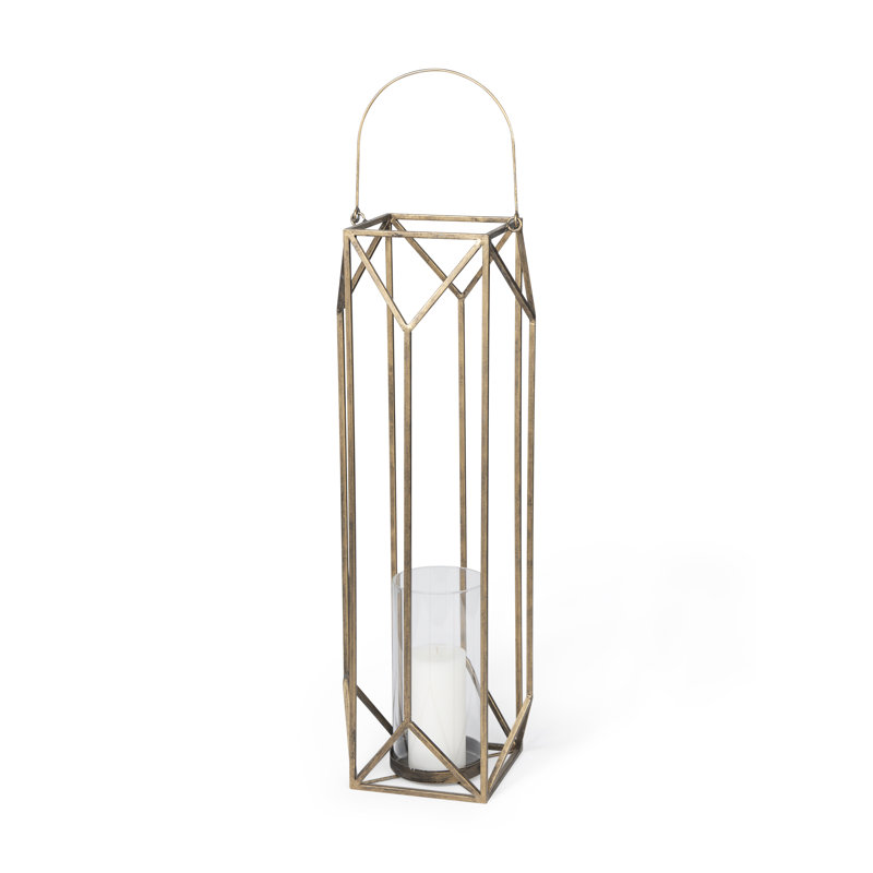 Metal Tabletop Lantern, Large