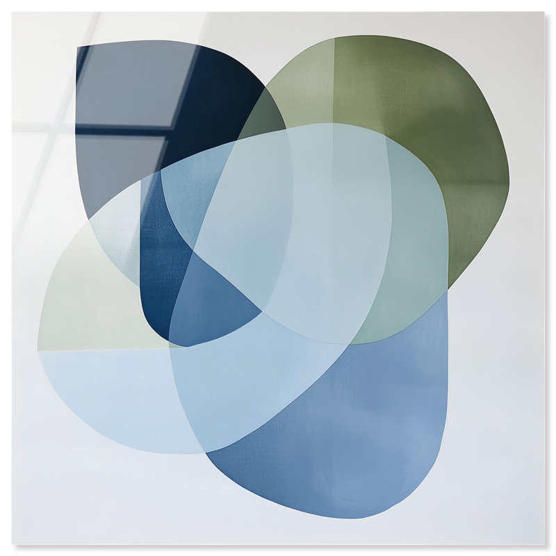 Décoration murale Serene Overlap I par Art Remedy, prête à être accrochée, H 20 po x l 20 po