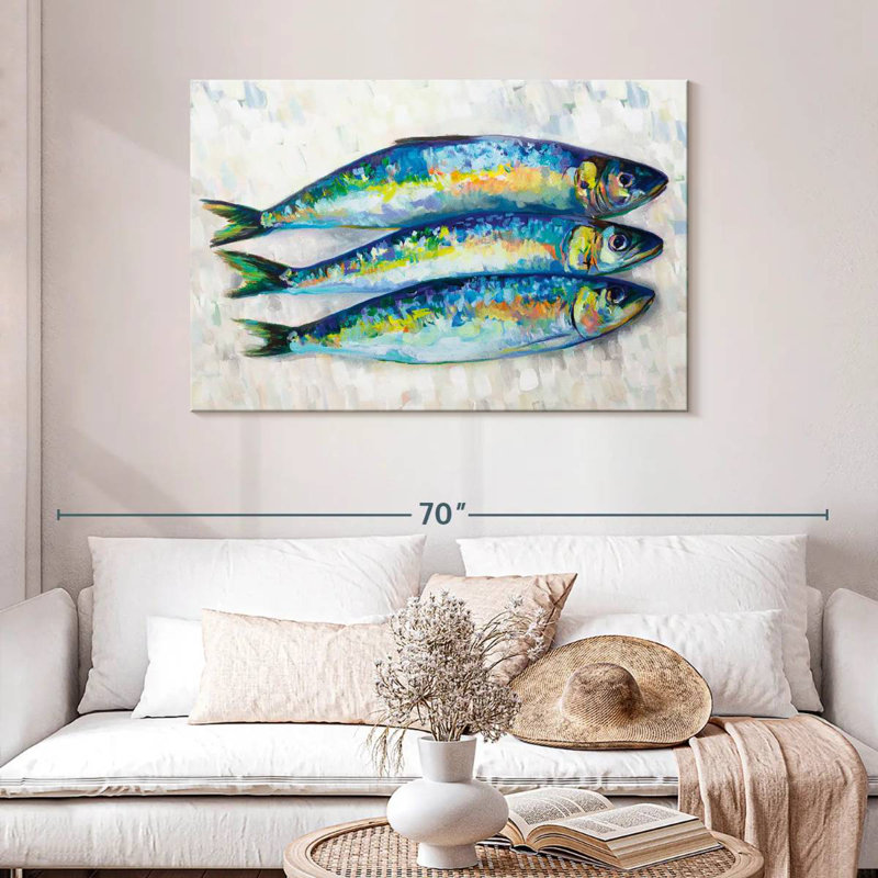 Yarlin Fish Trio, 30" H x 45" W